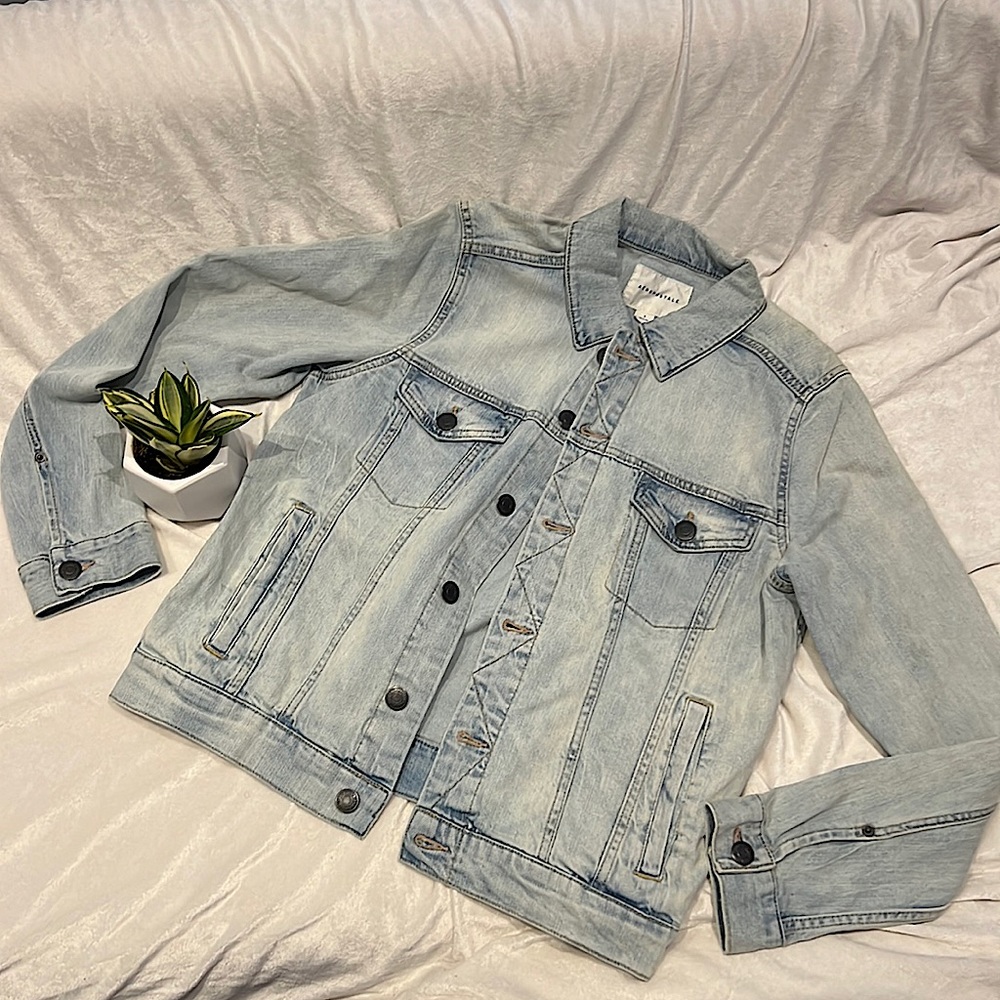 Mens Small Light Blue Aeropostale Jean Jacket